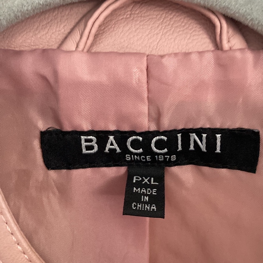 Pleather Pink Jacket By Baccini - image 5